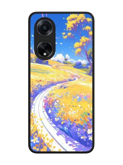 Vibrant Spring Meadow Glossy Soft Edge Case for Oppo F23 (5G) Chachhi