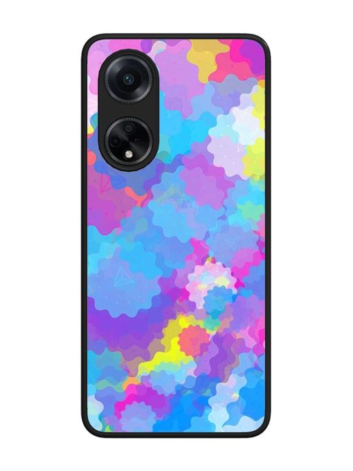 Psychedelic Cloud Burst Glossy Soft Edge Case for Oppo F23 (5G) Chachhi