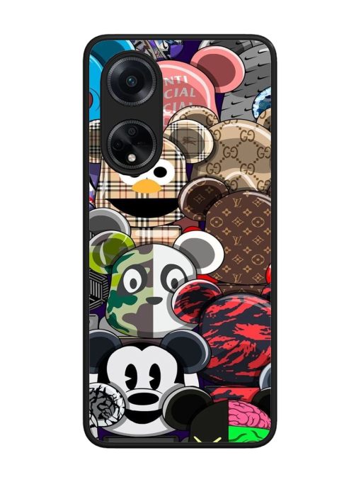 Streetwear Bearbrick Extravaganza Glossy Soft Edge Case for Oppo F23 (5G) Chachhi