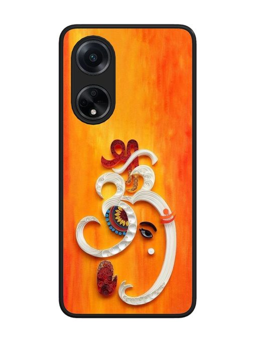 Ganesha In Quilling Art Glossy Soft Edge Case for Oppo F23 (5G) Chachhi