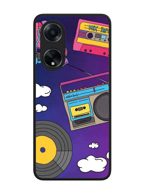 Retro Vibes Glossy Soft Edge Case for Oppo F23 (5G)