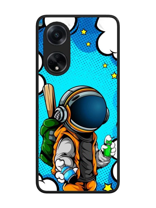 Space Graffiti Artist Glossy Soft Edge Case for Oppo F23 (5G)