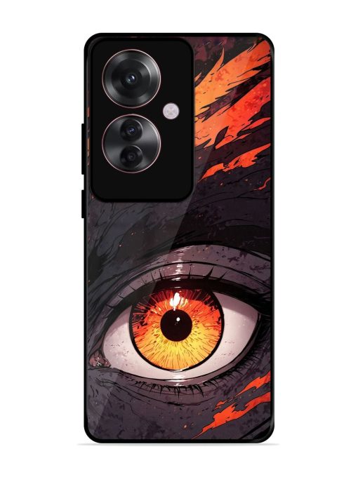 Inferno Gaze Glossy Soft Edge Case for Oppo F25 Pro (5G) Chachhi