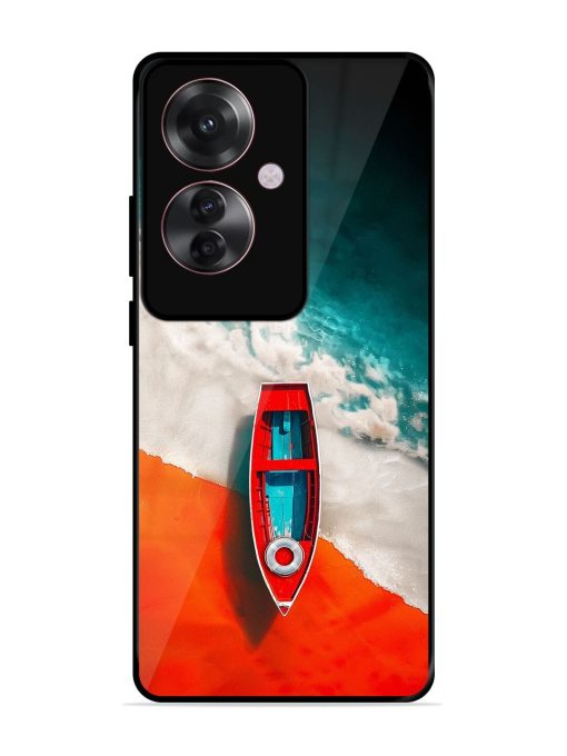 Crimson Tide Glossy Soft Edge Case for Oppo F25 Pro (5G) Chachhi