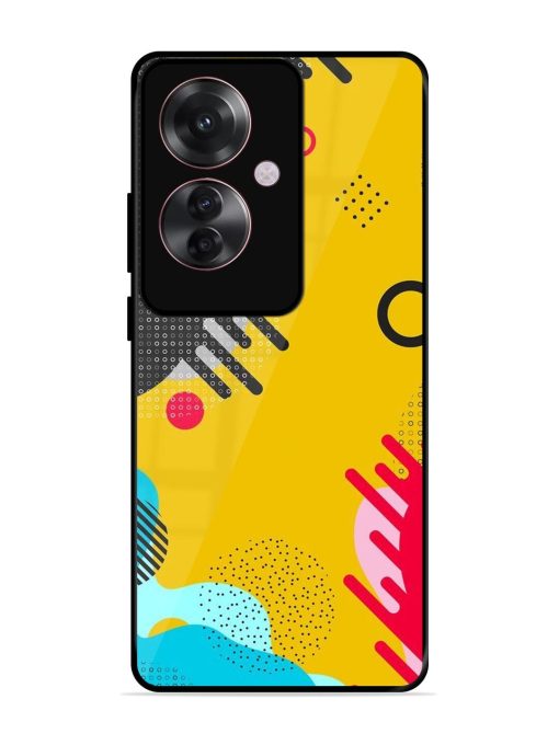 Neon Pop Glossy Soft Edge Case for Oppo F25 Pro (5G) Chachhi