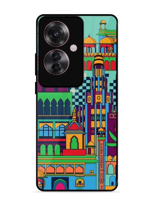 Indian Tapestry Glossy Soft Edge Case for Oppo F25 Pro (5G) Chachhi