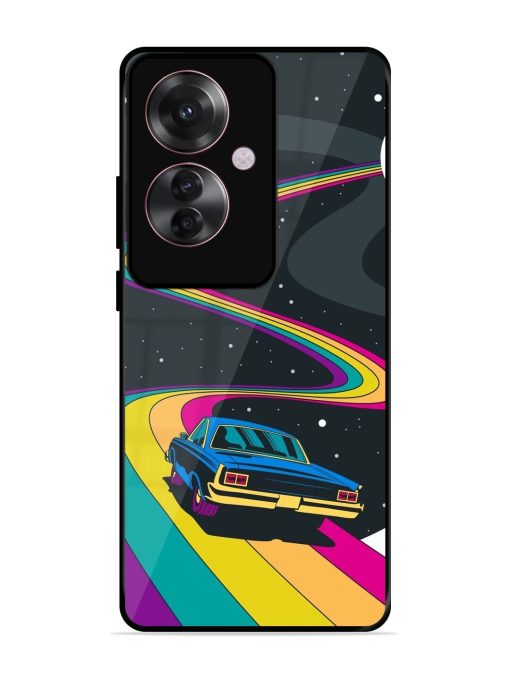 Rainbow Road Glossy Soft Edge Case for Oppo F25 Pro (5G) Chachhi