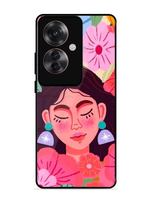 Blooming Serenity Glossy Soft Edge Case for Oppo F25 Pro (5G) Chachhi