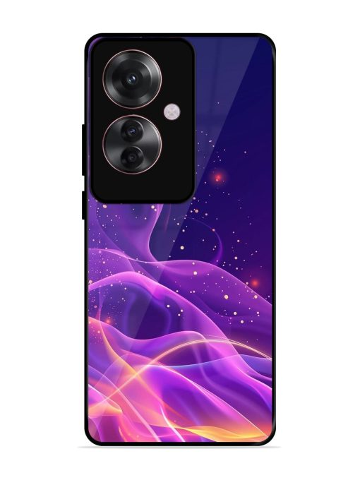 Cosmic Currents Glossy Soft Edge Case for Oppo F25 Pro (5G) Chachhi