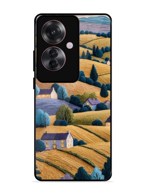 Rolling Hilltop Haven Glossy Soft Edge Case for Oppo F25 Pro (5G) Chachhi