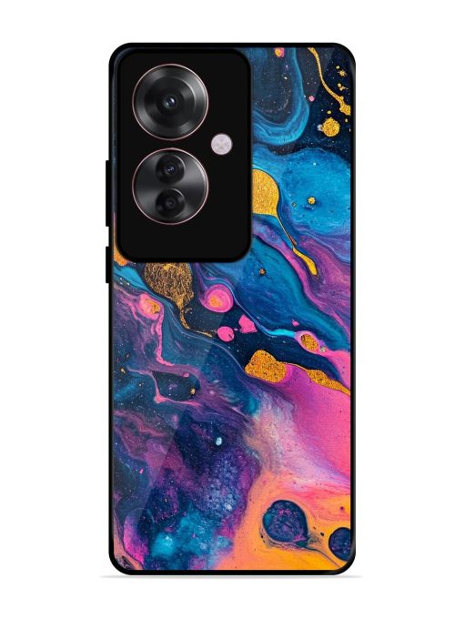 Cosmic Swirl Glossy Soft Edge Case for Oppo F25 Pro (5G) Chachhi