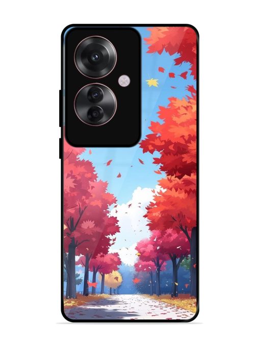 Autumn'S Embrace Glossy Soft Edge Case for Oppo F25 Pro (5G) Chachhi