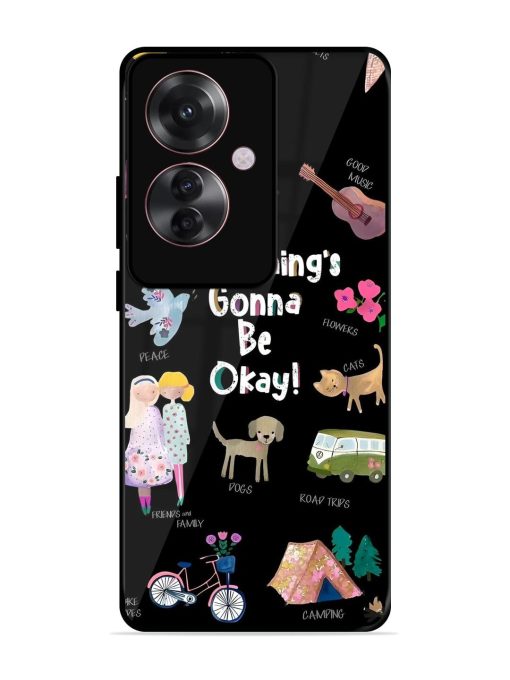 Everything'S Gonna Be Okay Glossy Soft Edge Case for Oppo F25 Pro (5G) Chachhi