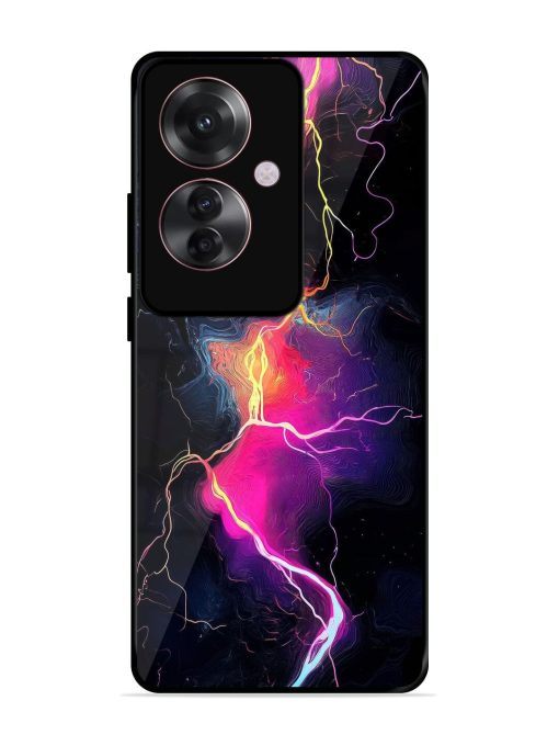 Electric Dreams Glossy Soft Edge Case for Oppo F25 Pro (5G) Chachhi