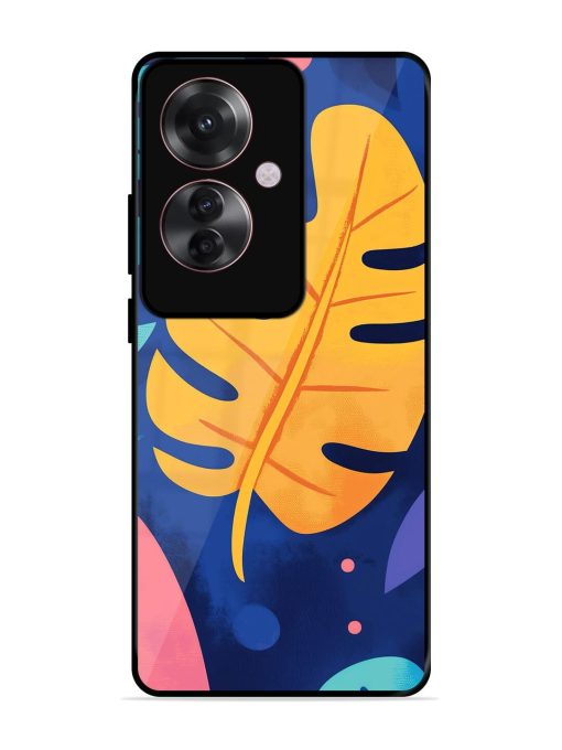 Tropical Tapestry Glossy Soft Edge Case for Oppo F25 Pro (5G)