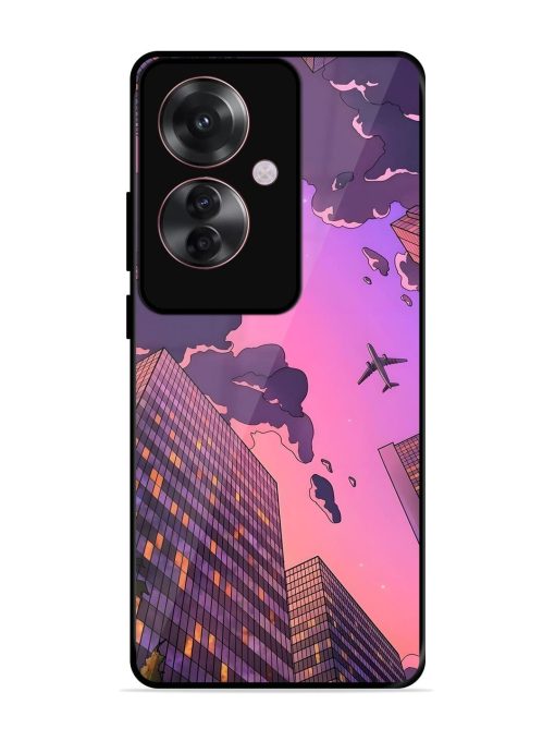 Urban Twilight Glossy Soft Edge Case for Oppo F25 Pro (5G) Chachhi