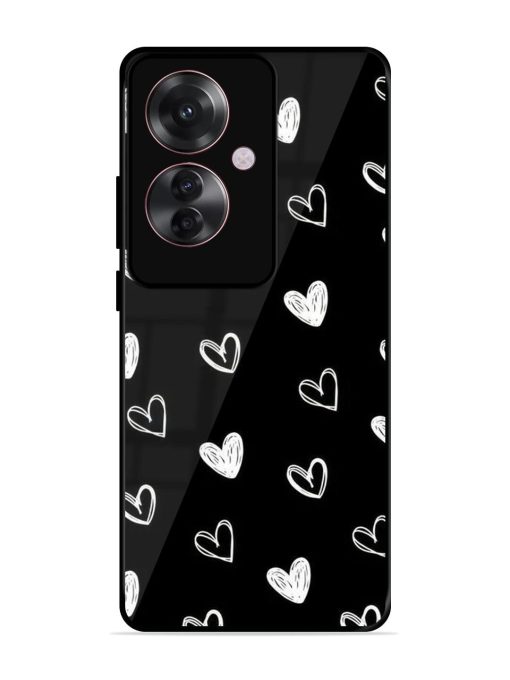 Scattered Hearts Glossy Soft Edge Case for Oppo F25 Pro (5G) Chachhi