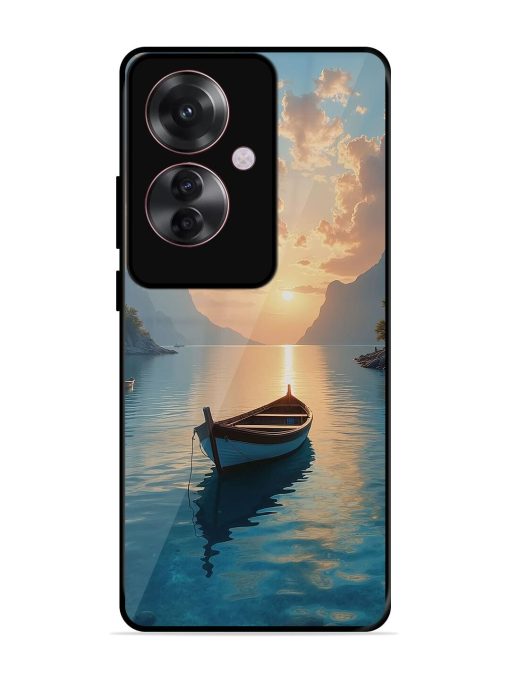 Serene Sunset Glossy Soft Edge Case for Oppo F25 Pro (5G) Chachhi