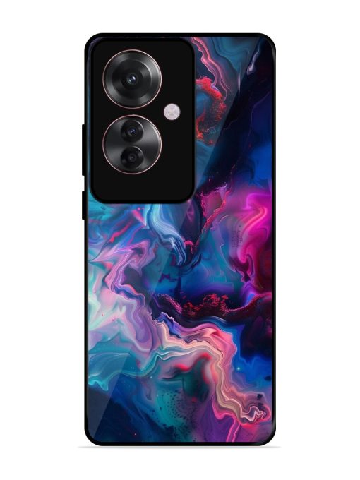 Cosmic Swirl Glossy Soft Edge Case for Oppo F25 Pro (5G) Chachhi