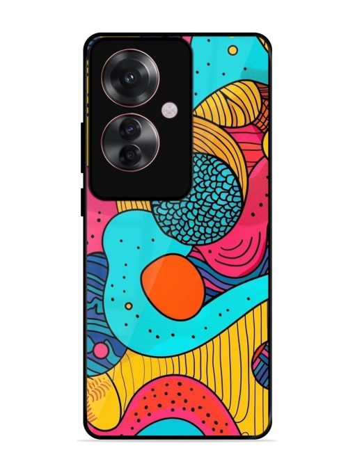 Psychedelic Patterns Glossy Soft Edge Case for Oppo F25 Pro (5G) Chachhi