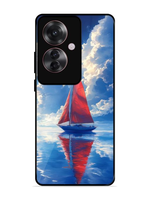 Crimson Sails Glossy Soft Edge Case for Oppo F25 Pro (5G) Chachhi