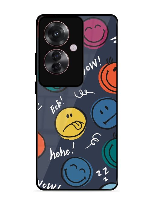 Emoticon Parade Glossy Soft Edge Case for Oppo F25 Pro (5G) Chachhi