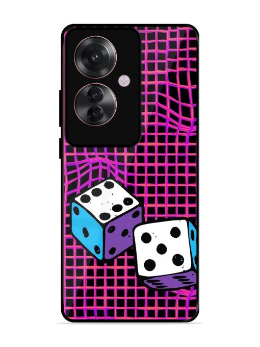 Glitched Dice Glossy Soft Edge Case for Oppo F25 Pro (5G) Chachhi