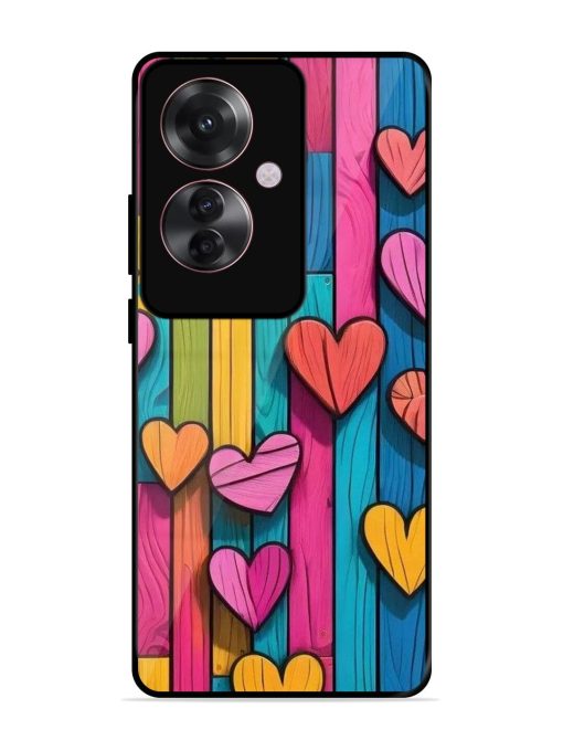 Rainbow Of Hearts Glossy Soft Edge Case for Oppo F25 Pro (5G)