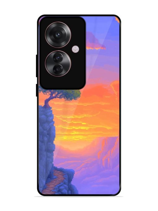 Cliffside Solitude Glossy Soft Edge Case for Oppo F25 Pro (5G) Chachhi