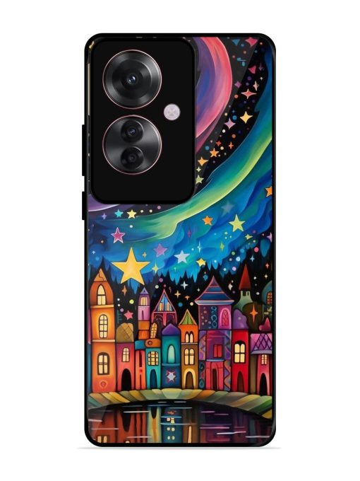 Starlit Village Glossy Soft Edge Case for Oppo F25 Pro (5G) Chachhi