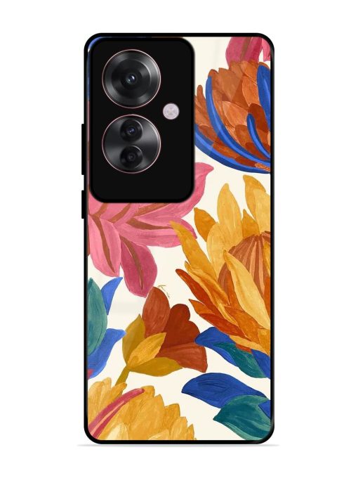 Blooming Tapestry Glossy Soft Edge Case for Oppo F25 Pro (5G) Chachhi