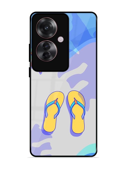 Sandy Toes And Salty Seas Glossy Soft Edge Case for Oppo F25 Pro (5G) Chachhi