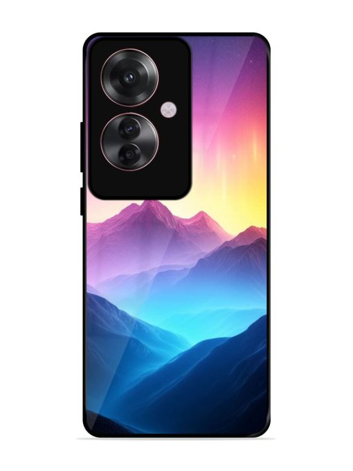 Cosmic Mountains Glossy Soft Edge Case for Oppo F25 Pro (5G) Chachhi