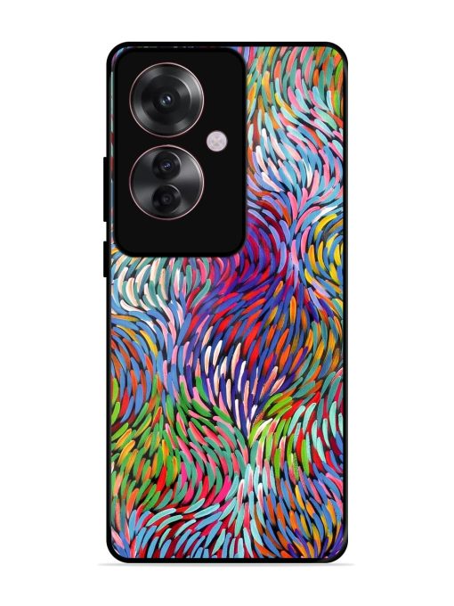 Vibrant Waves Glossy Soft Edge Case for Oppo F25 Pro (5G)