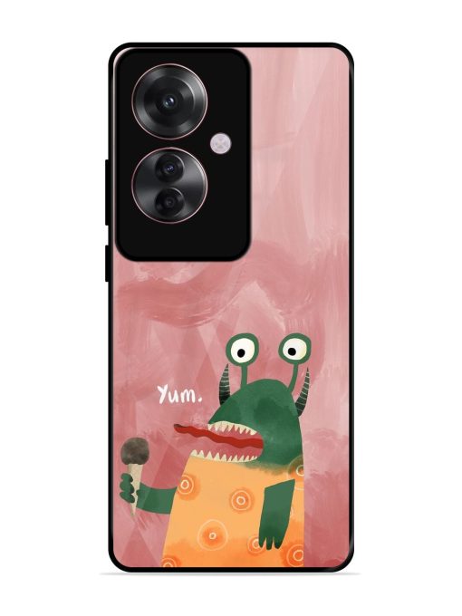 Hungry Monster Glossy Soft Edge Case for Oppo F25 Pro (5G) Chachhi