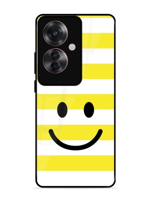 Smiling Stripes Glossy Soft Edge Case for Oppo F25 Pro (5G) Chachhi