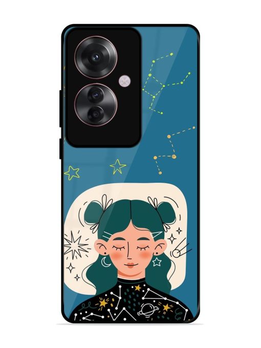 Cosmic Daydreamer Glossy Soft Edge Case for Oppo F25 Pro (5G) Chachhi