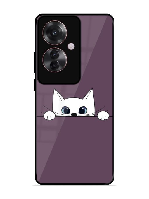 Peek-A-Boo Kitty Glossy Soft Edge Case for Oppo F25 Pro (5G) Chachhi