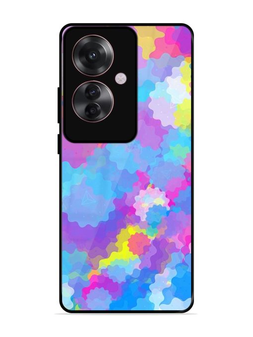 Psychedelic Cloud Burst Glossy Soft Edge Case for Oppo F25 Pro (5G) Chachhi