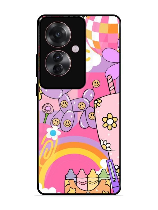 Whimsical Y2K Chaos Glossy Soft Edge Case for Oppo F25 Pro (5G) Chachhi