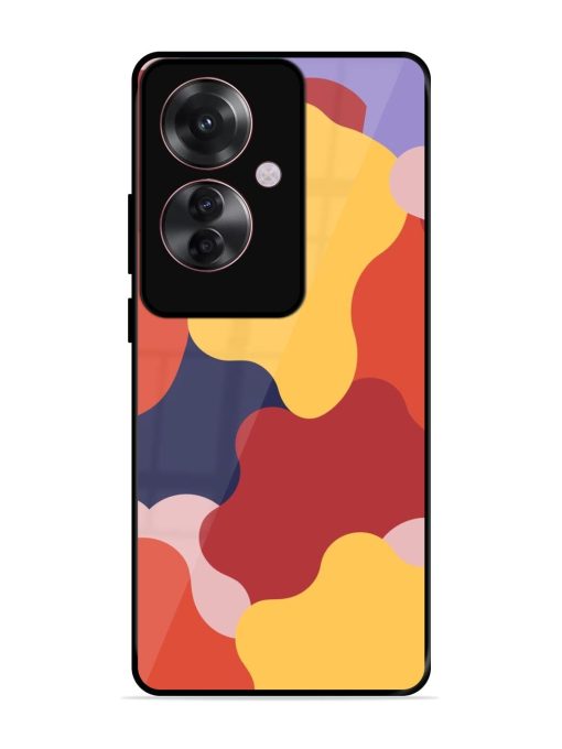 Gooey Color Chaos Glossy Soft Edge Case for Oppo F25 Pro (5G) Chachhi