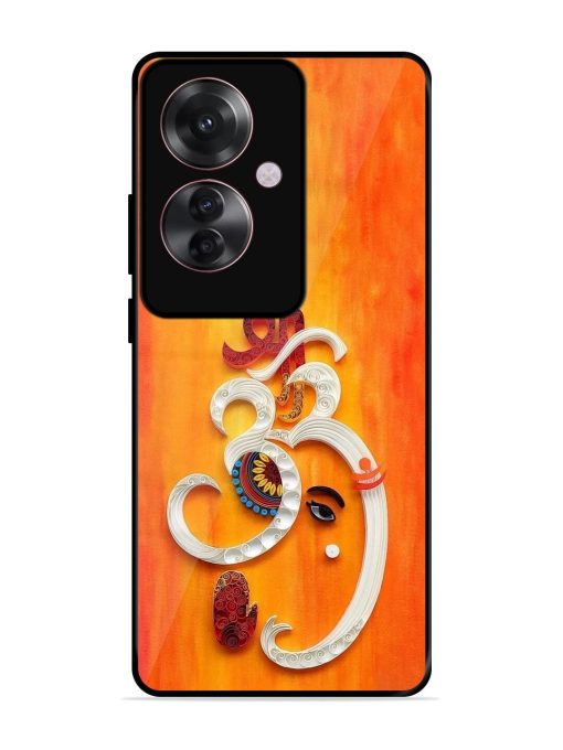 Ganesha In Quilling Art Glossy Soft Edge Case for Oppo F25 Pro (5G) Chachhi