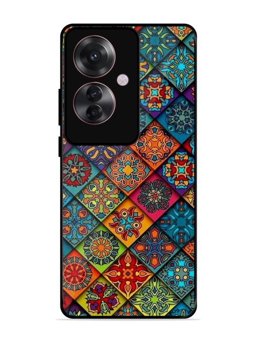 Patchwork Mandala Mosaic Glossy Soft Edge Case for Oppo F25 Pro (5G) Chachhi