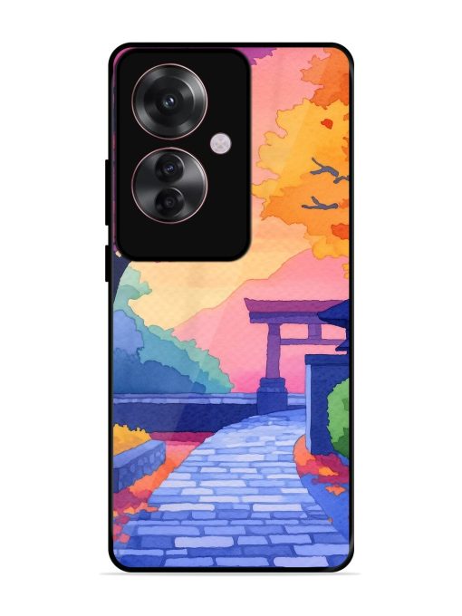 Autumnal Serenity Glossy Soft Edge Case for Oppo F25 Pro (5G) Chachhi