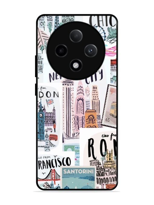 Travelogue Glossy Soft Edge Case for Oppo F27 Pro Plus (5G)