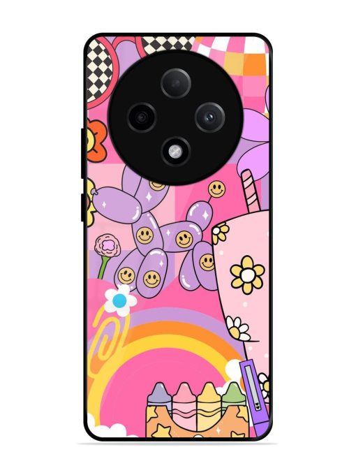 Whimsical Y2K Chaos Glossy Soft Edge Case for Oppo F27 Pro Plus (5G)