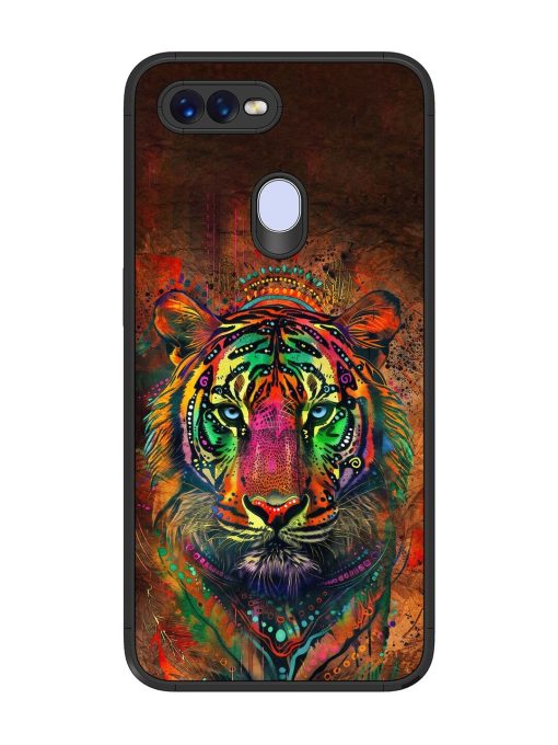 Cosmic Tiger Glossy Soft Edge Case for Oppo F9