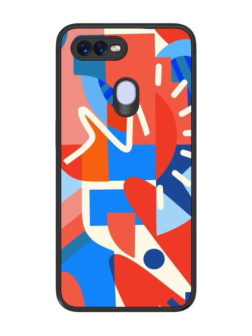 Abstract Harmony Glossy Soft Edge Case for Oppo F9