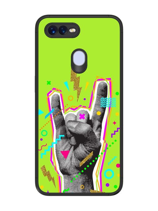 Neon Rock Glossy Soft Edge Case for Oppo F9 Pro Chachhi