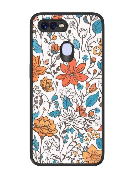 Floral Symphony Glossy Soft Edge Case for Oppo F9 Pro Chachhi